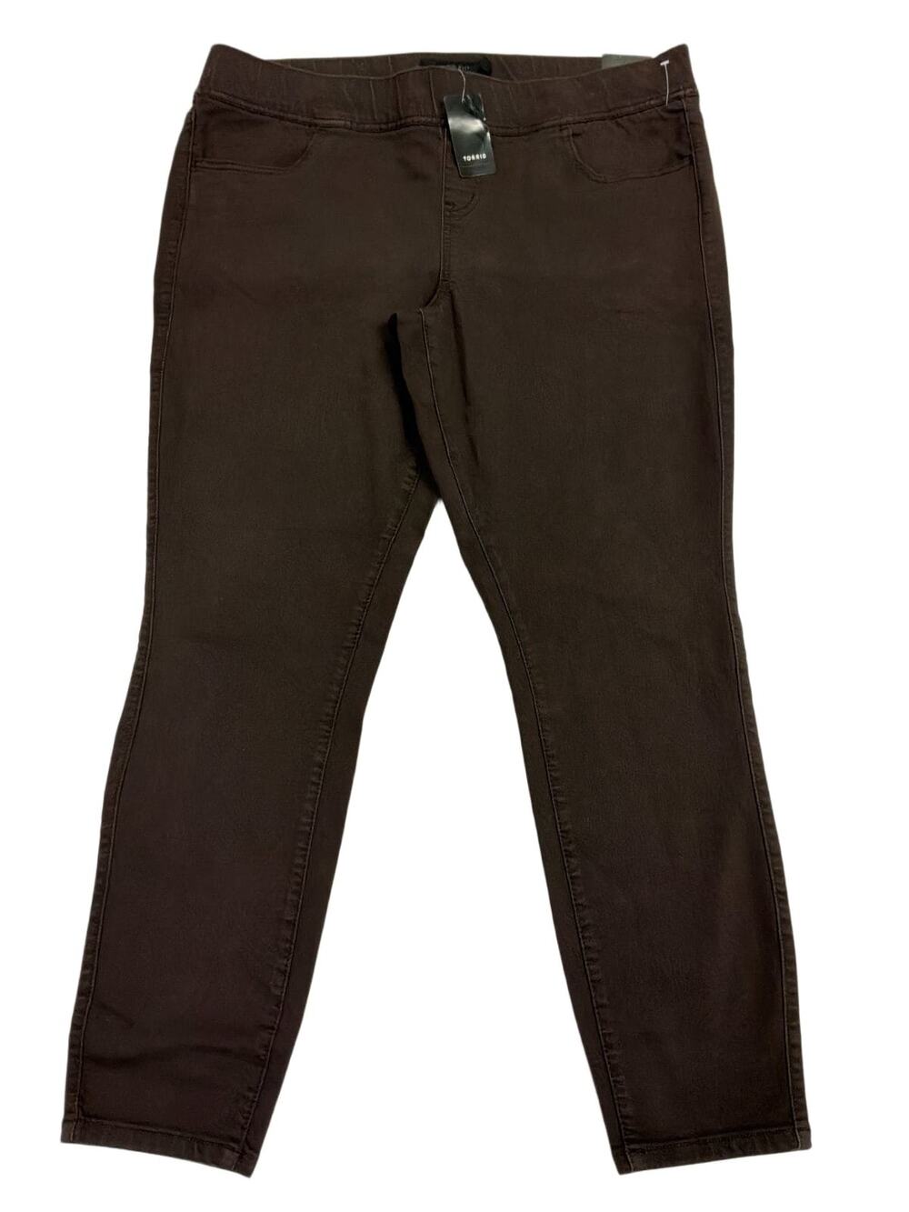 Torrid Lean Jean Dark Brown Pull On Skinny Jeggings Plus Size 2 2R 18-20 NWT
